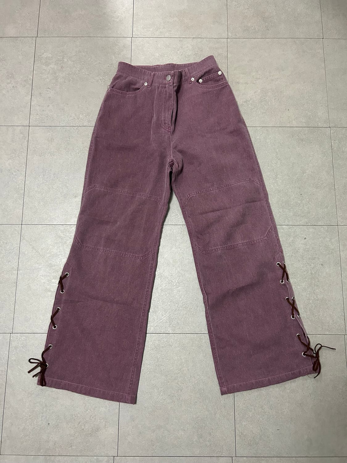 프렌다 퍼플부츠컷 데님 S 상품이미지1