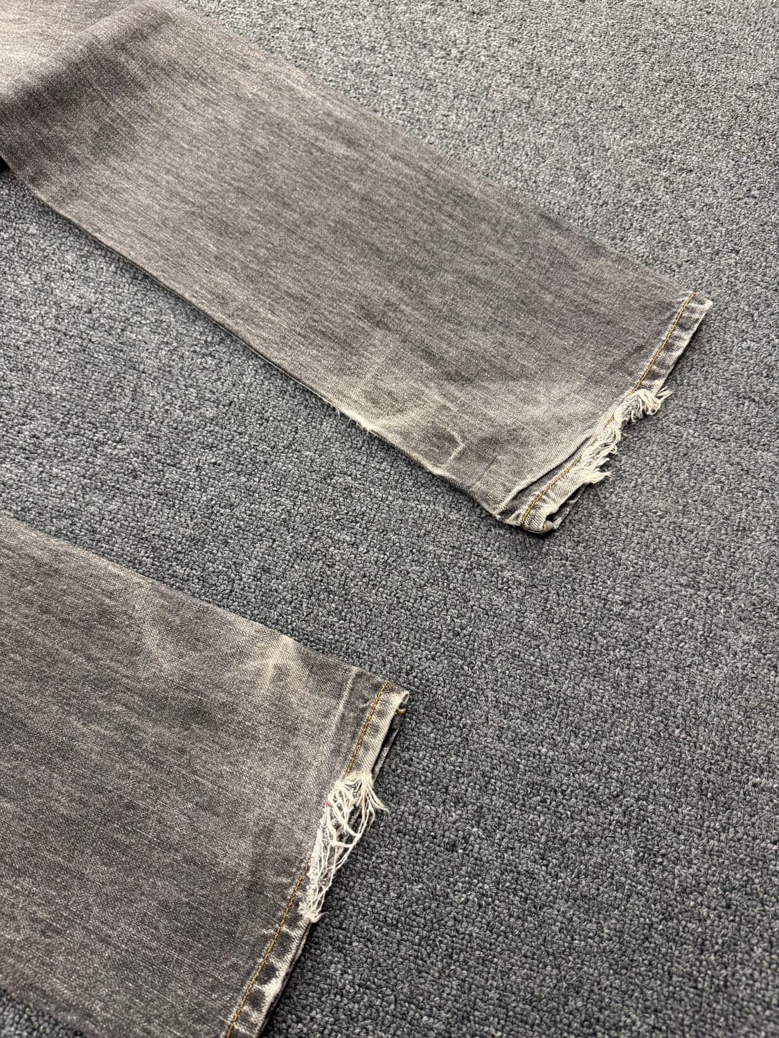 Japanese vintage oniarai 포켓자수 흑청 데님팬츠 상품이미지8