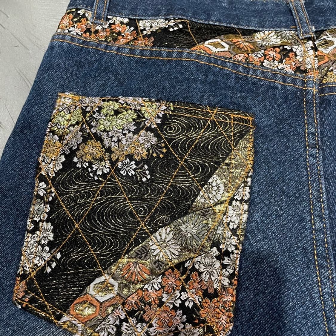 오리엔탈 데님 자수 반바지 상품이미지8