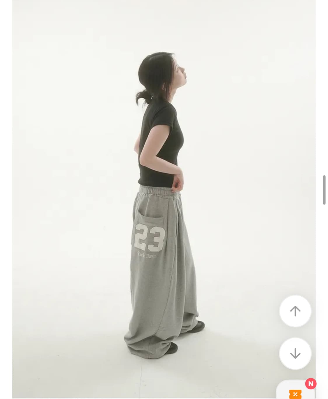 23 스웻팬츠 그레이  상품이미지2
