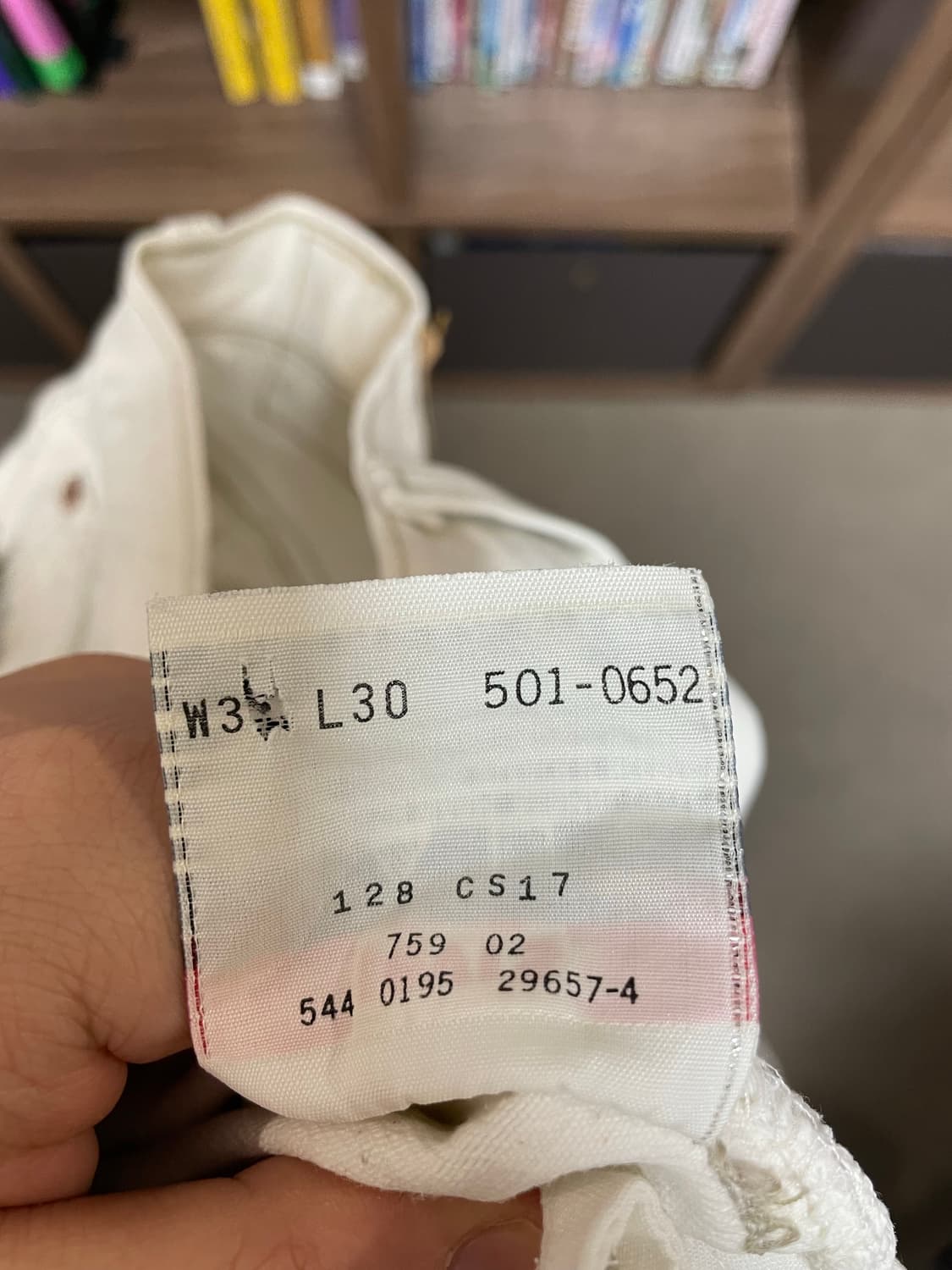 90s usa 리바이스501 화이트데님 상품이미지7