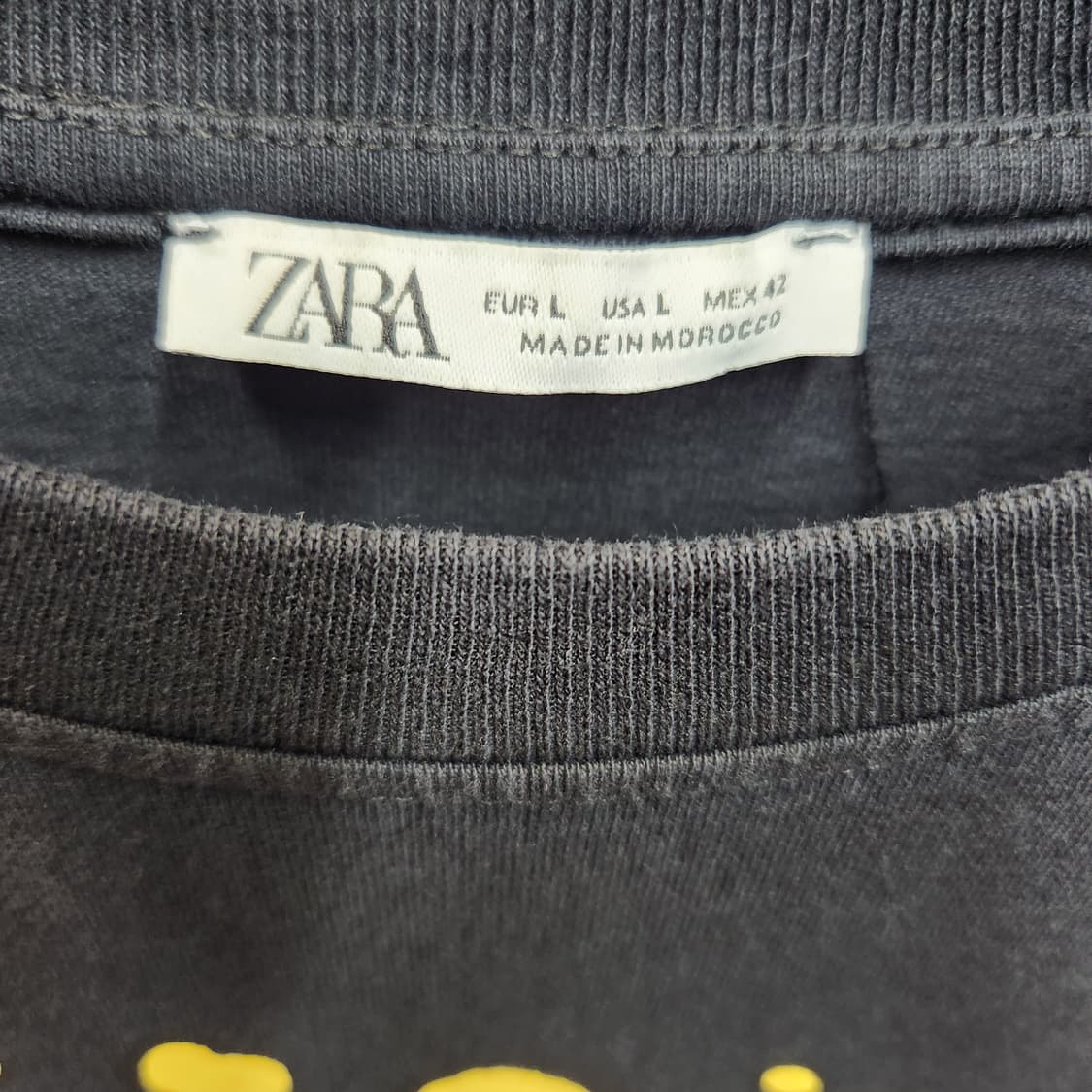 자라 ZARA 스컬 프린팅 반팔티 L 상품이미지4