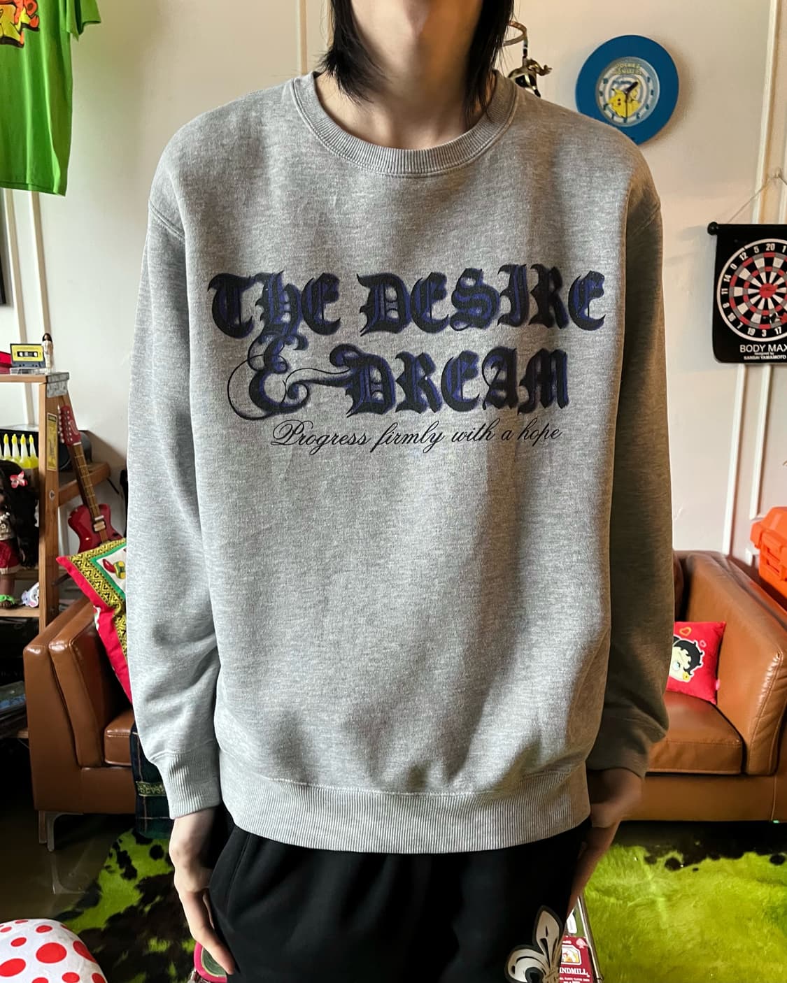 2000s Commontage Skull Print Sweatshirt 상품이미지2