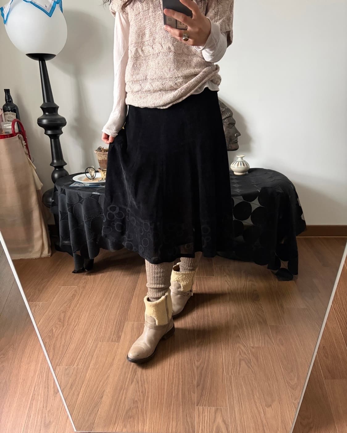 circle patterned skirt 상품이미지6