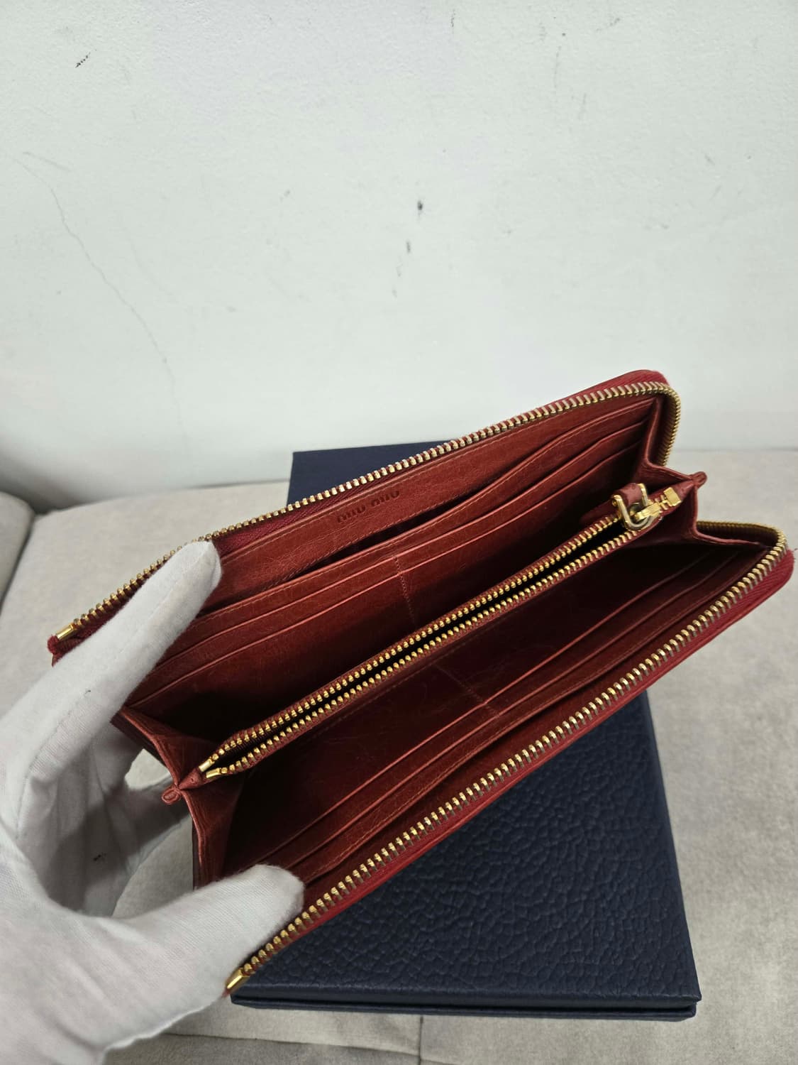 [보증서 정품] 미우미우 마테라쎄 장지갑 상품이미지3