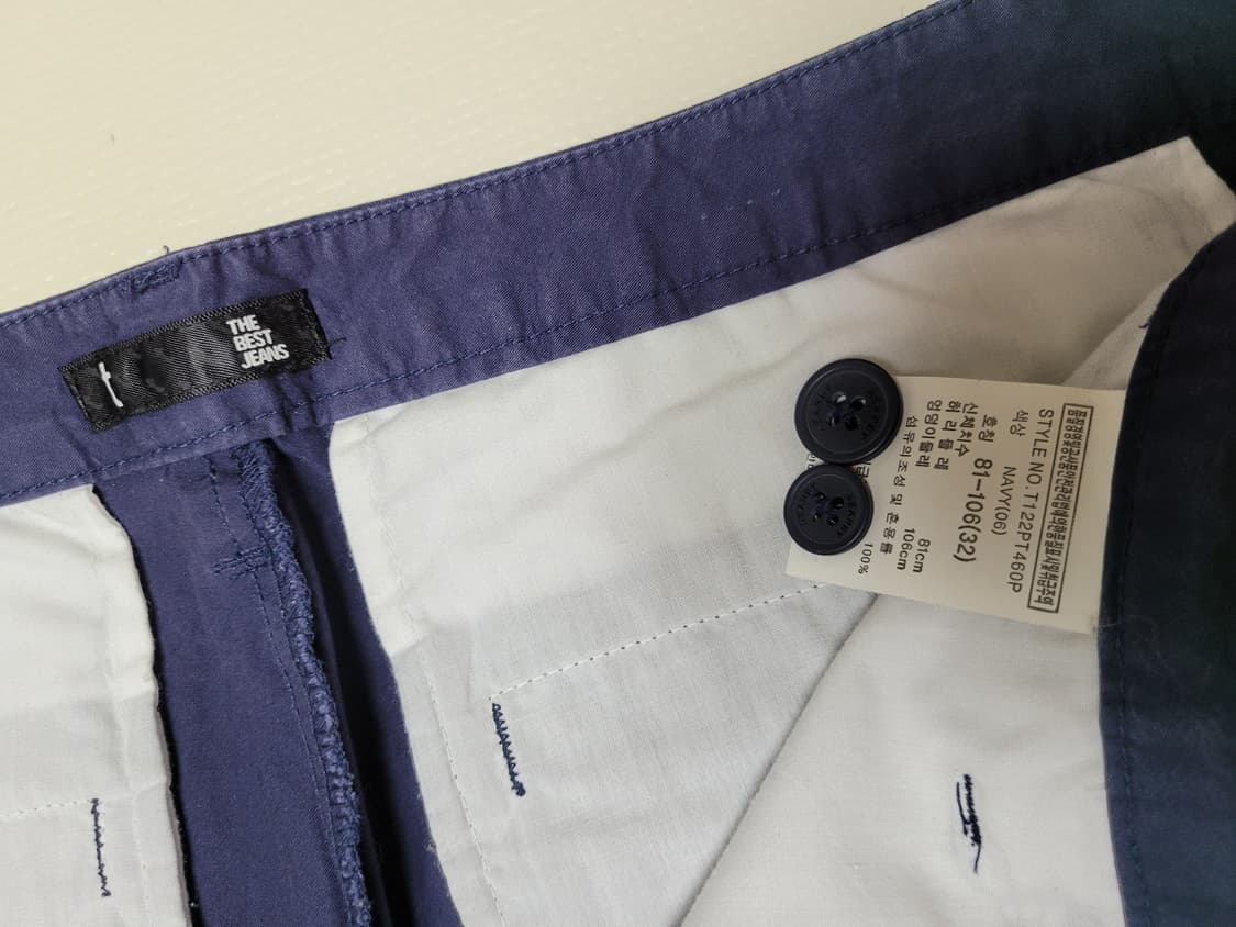 티비제이 TBJ 남자 면바지 32 네이비 상품이미지6