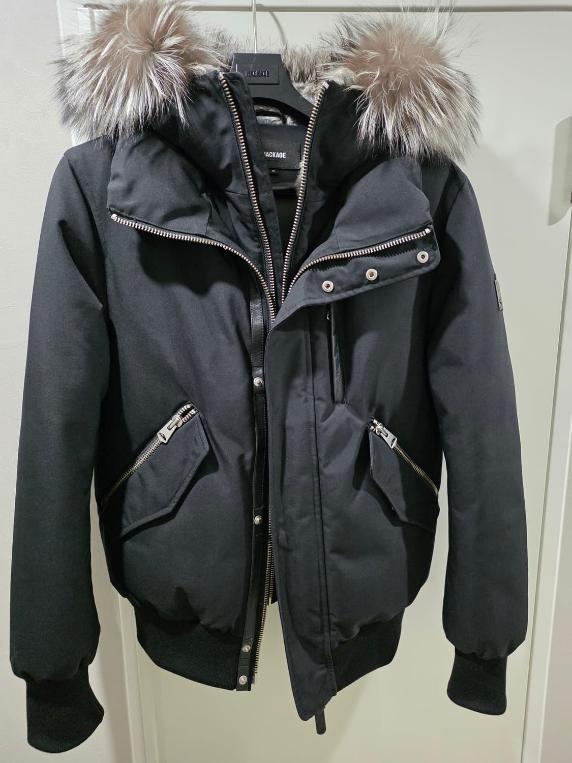 맥케이지 딕슨 블랙 실버퍼 36사이즈 상품이미지1