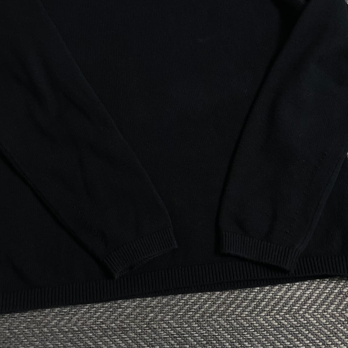 빈티지 블랙 미니멀 카라넥 스웨터o 3671 상품이미지5