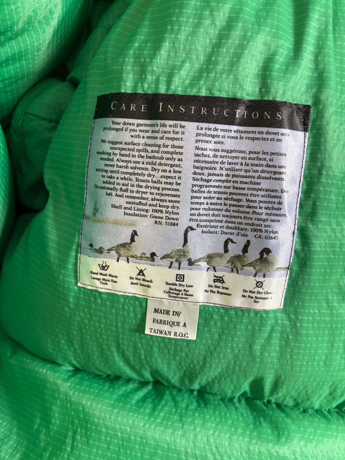 1980s 파타고니아 오버 구스다운 Patagonia Down Jacke 상품이미지9