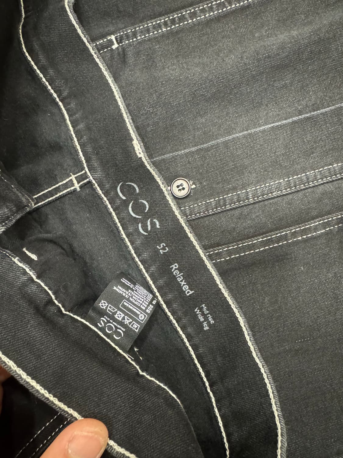 코스 탑스티칭 데님 셋업 (상의L,하의52) 상품이미지6