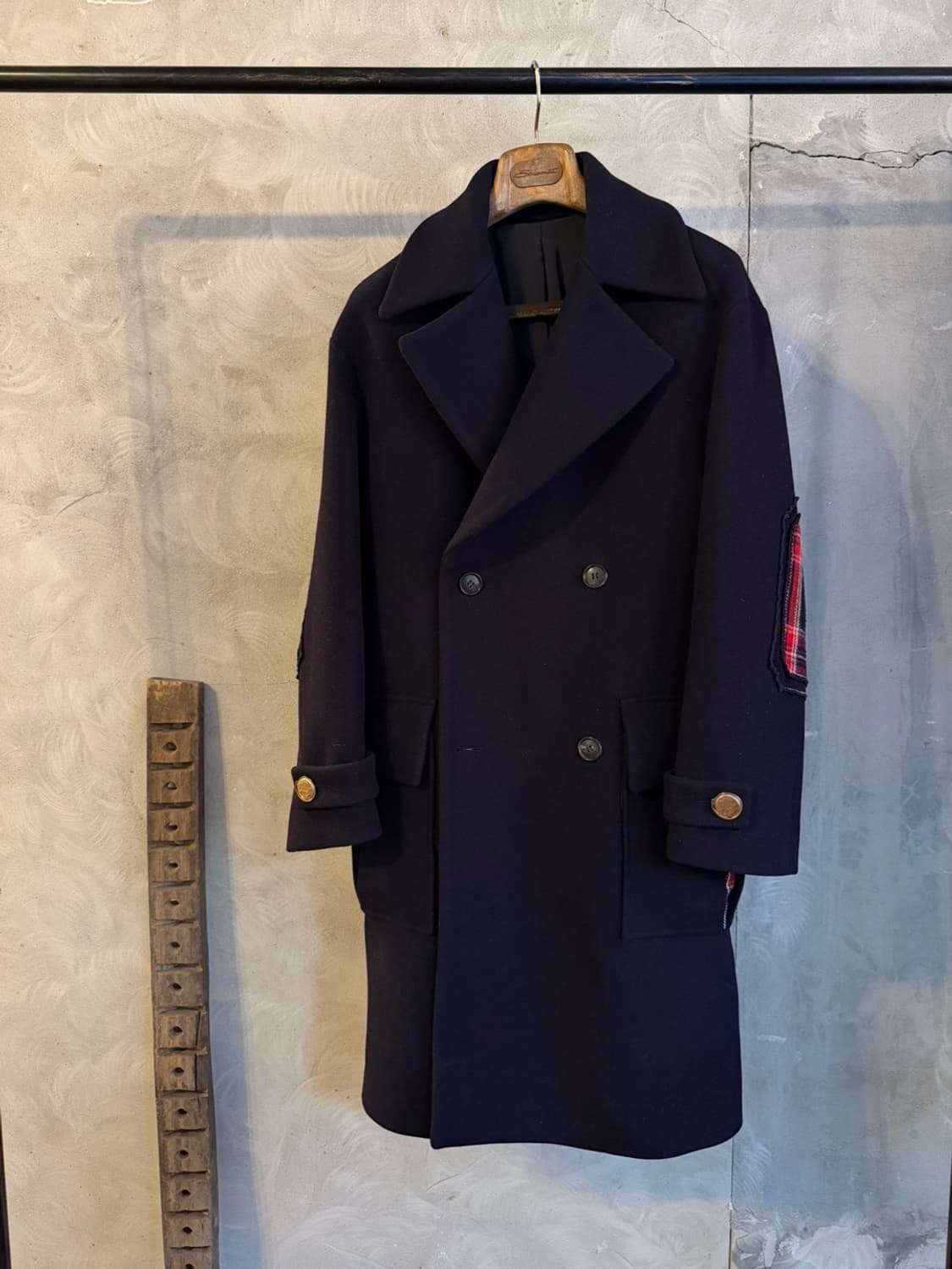 시스템 더블 브레스티드 코트 100~105 상품이미지1