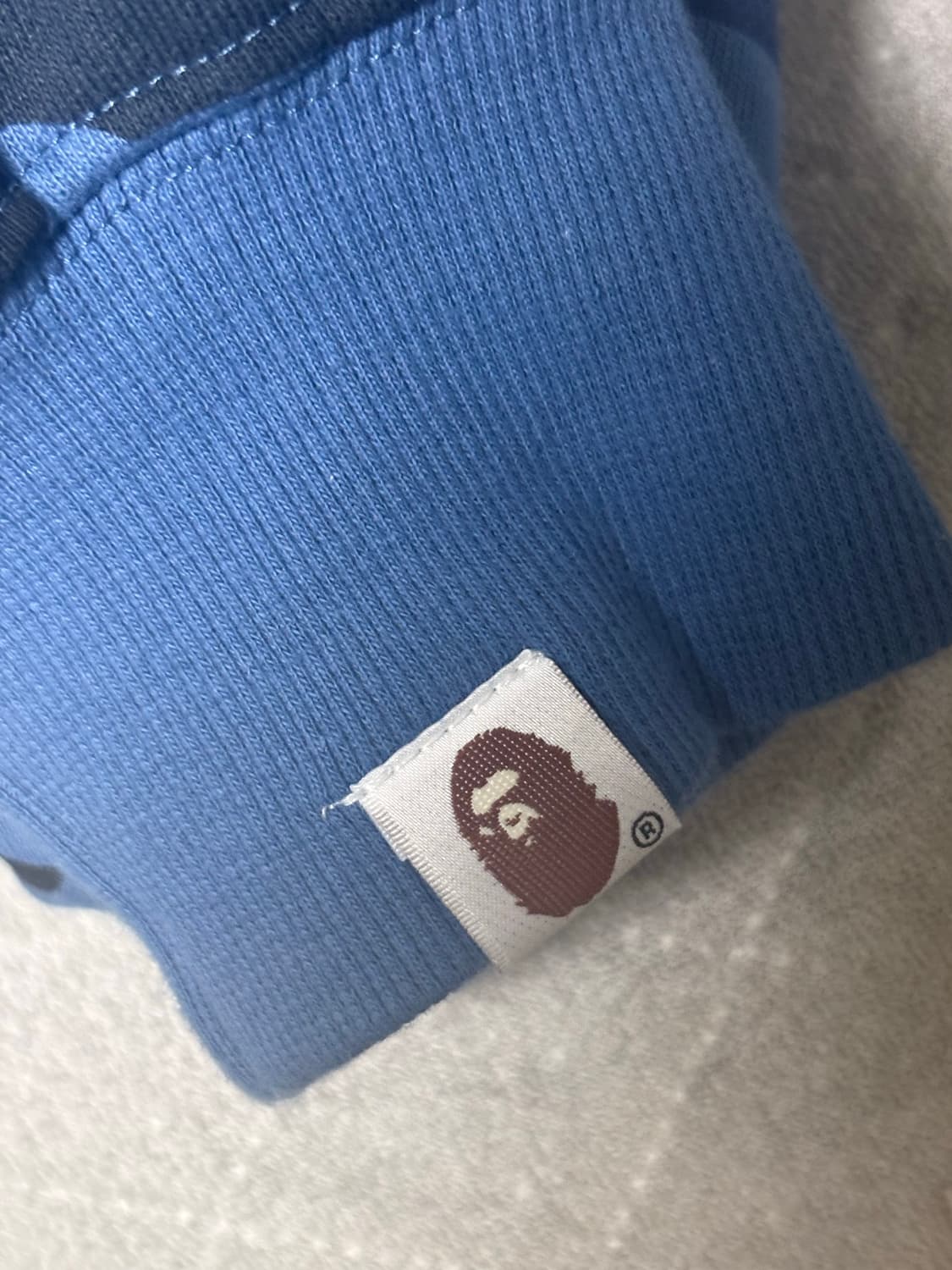 베이프 샤크 블루 후드집업 xl 상품이미지6