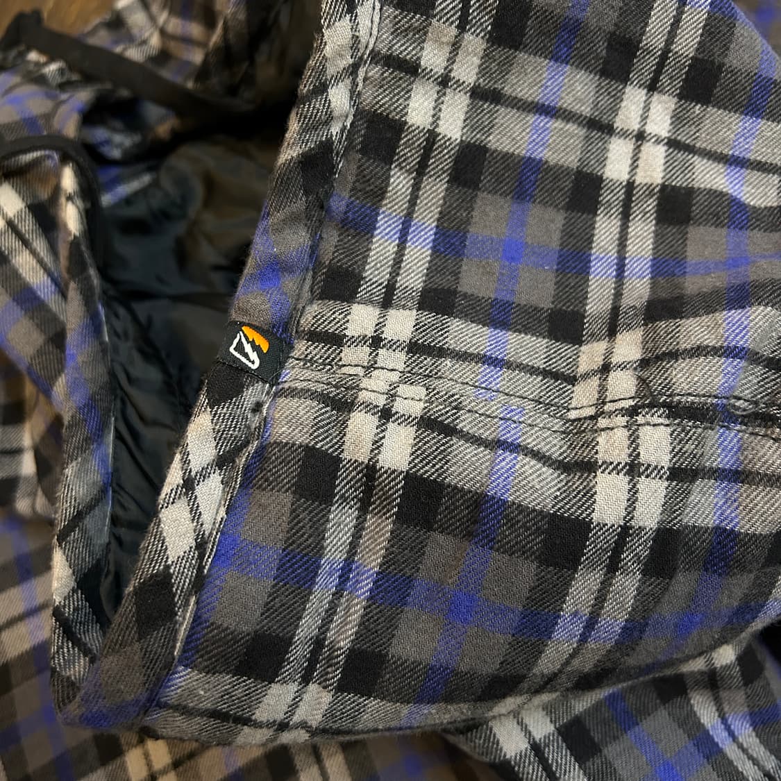 Amplify JPN 일본 빈티지 퀼팅 버튼 후드셔켓 자켓 버버리체크 상품이미지6