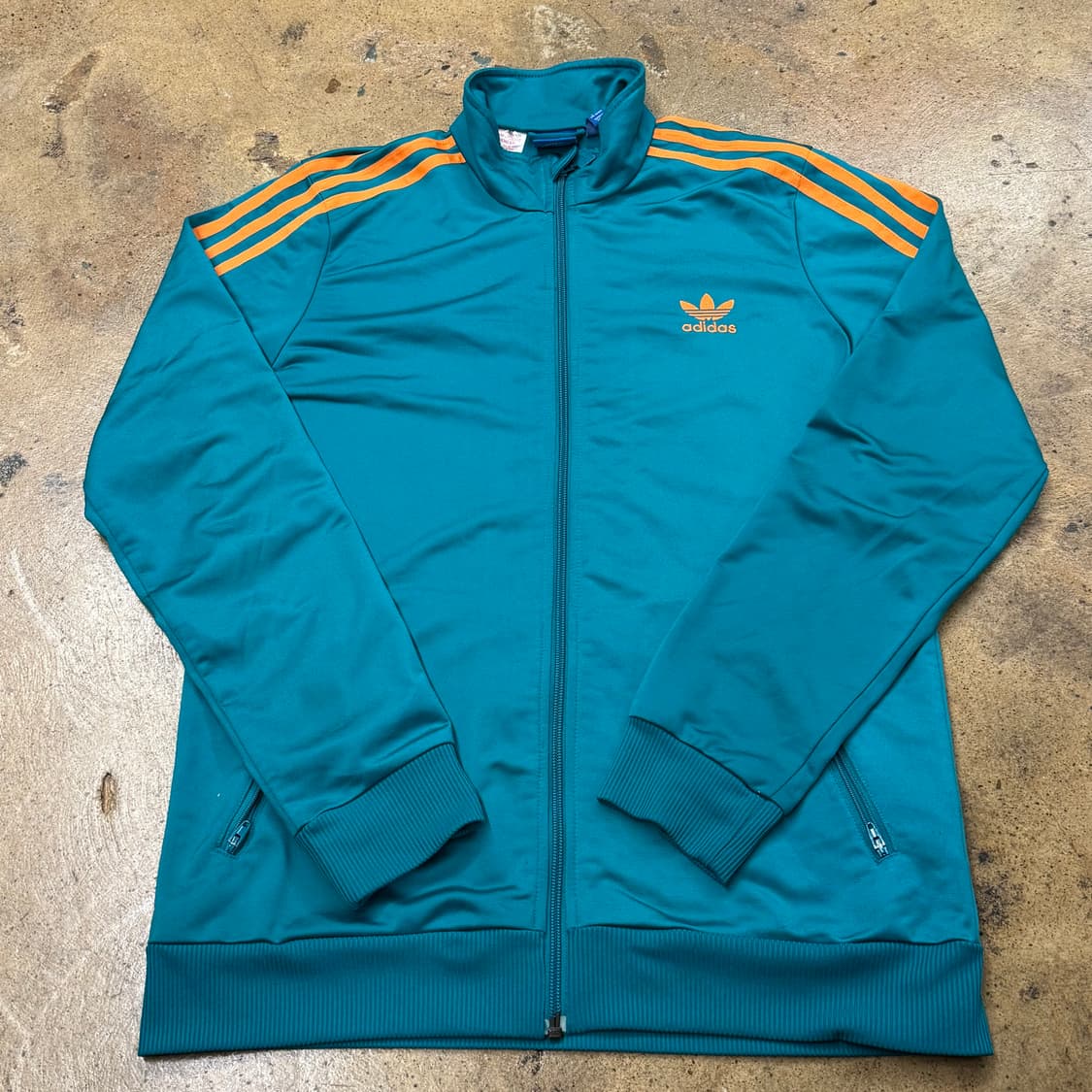 [정품] 아디다스 삼선 트랙탑 민트 오렌지 져지 b17 상품이미지2