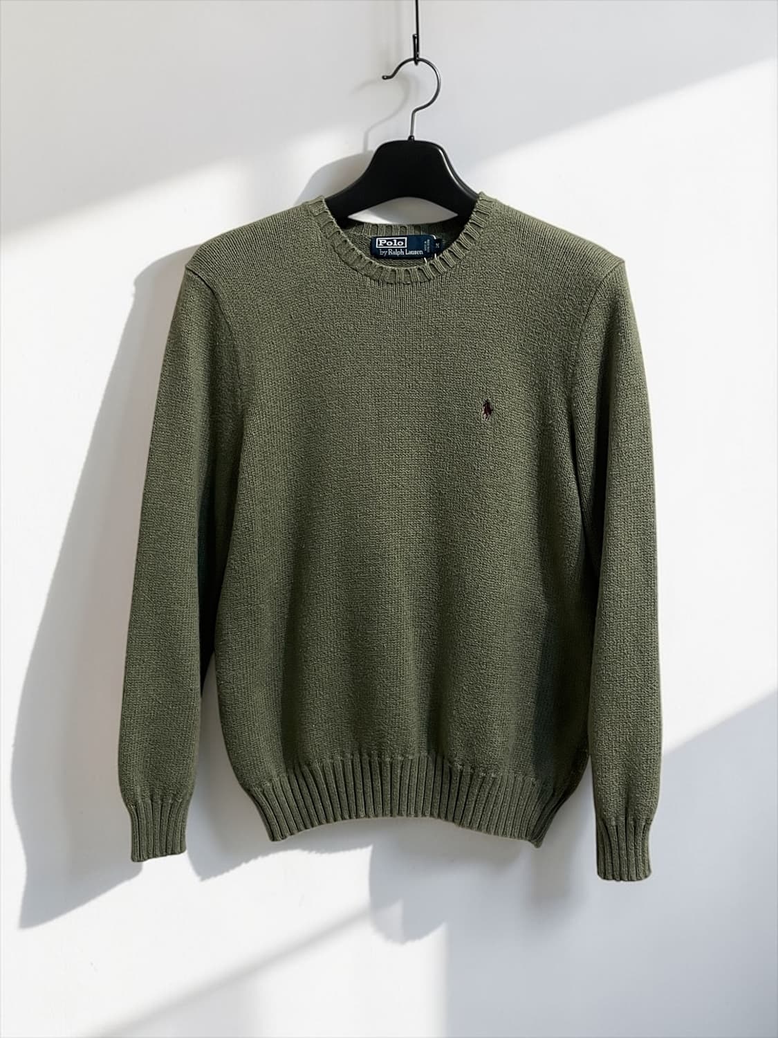 폴로 랄프로렌 카키 코튼 니트 상품이미지1