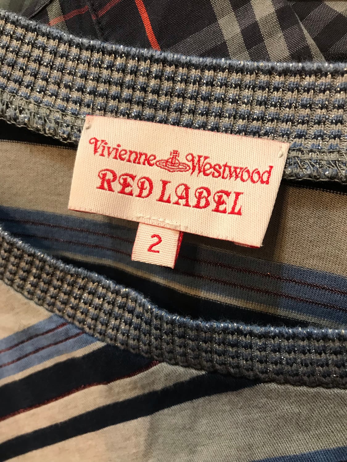 비비안웨스트우드 레드라벨 드레이핑 스트라이프 티 상품이미지7