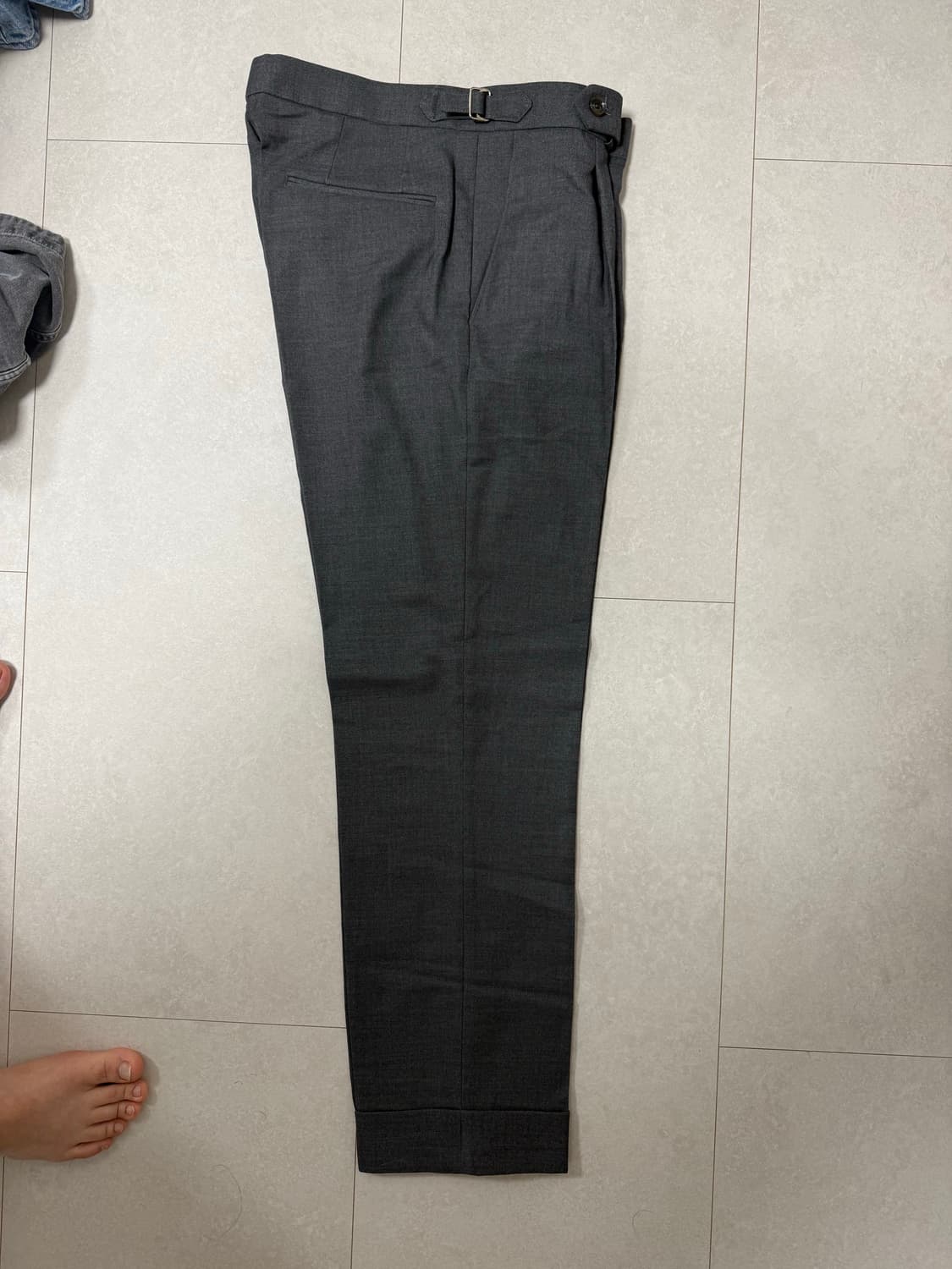 그레이 울 슬렉스 상품이미지4