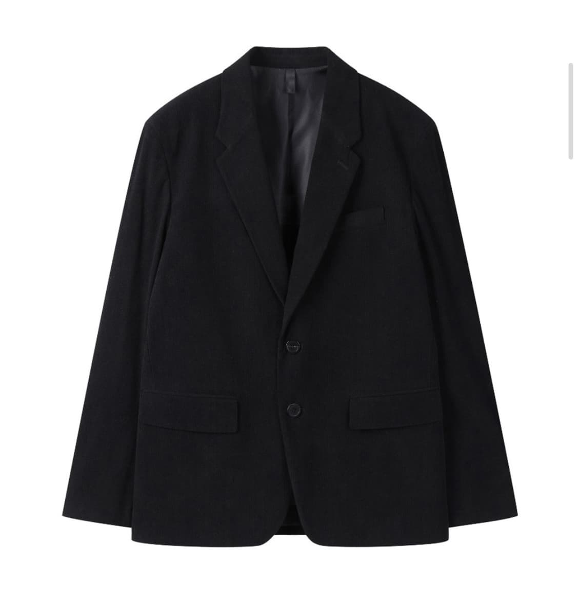 커스텀멜로우 레귤러 핏 코듀로이 자켓 블랙 상품이미지1