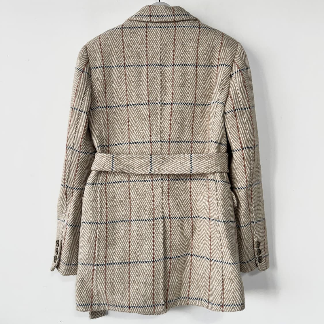 미미씨엘 울 체크 코트 자켓 [새상품] 상품이미지7