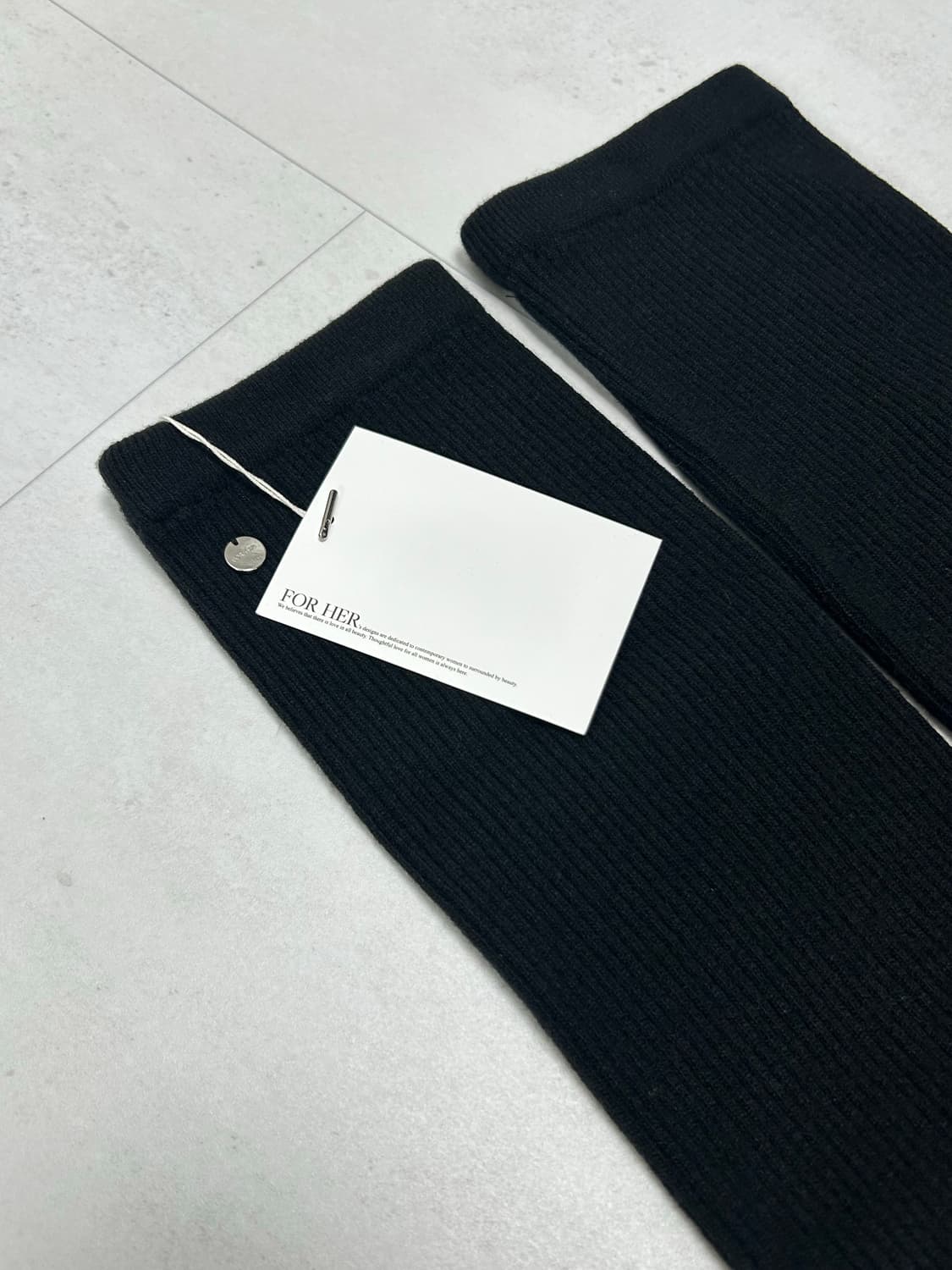 (새상품)SHOPFORHER 샵포허 레그워머 블랙 상품이미지6