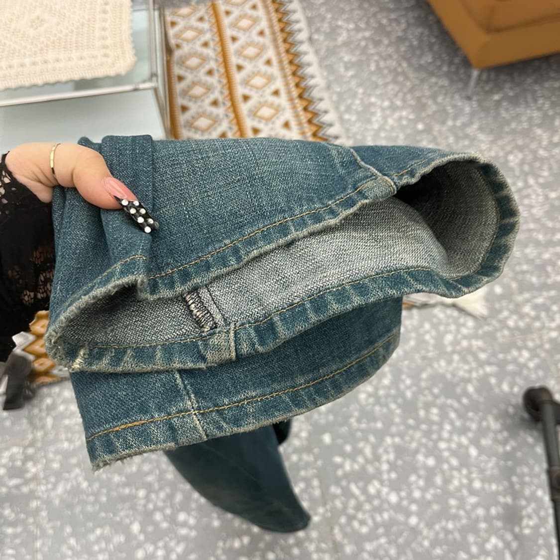 리바이스 엔지니어드진 레트로 빈티지 워싱 데님팬츠 34인치 C10562 상품이미지9