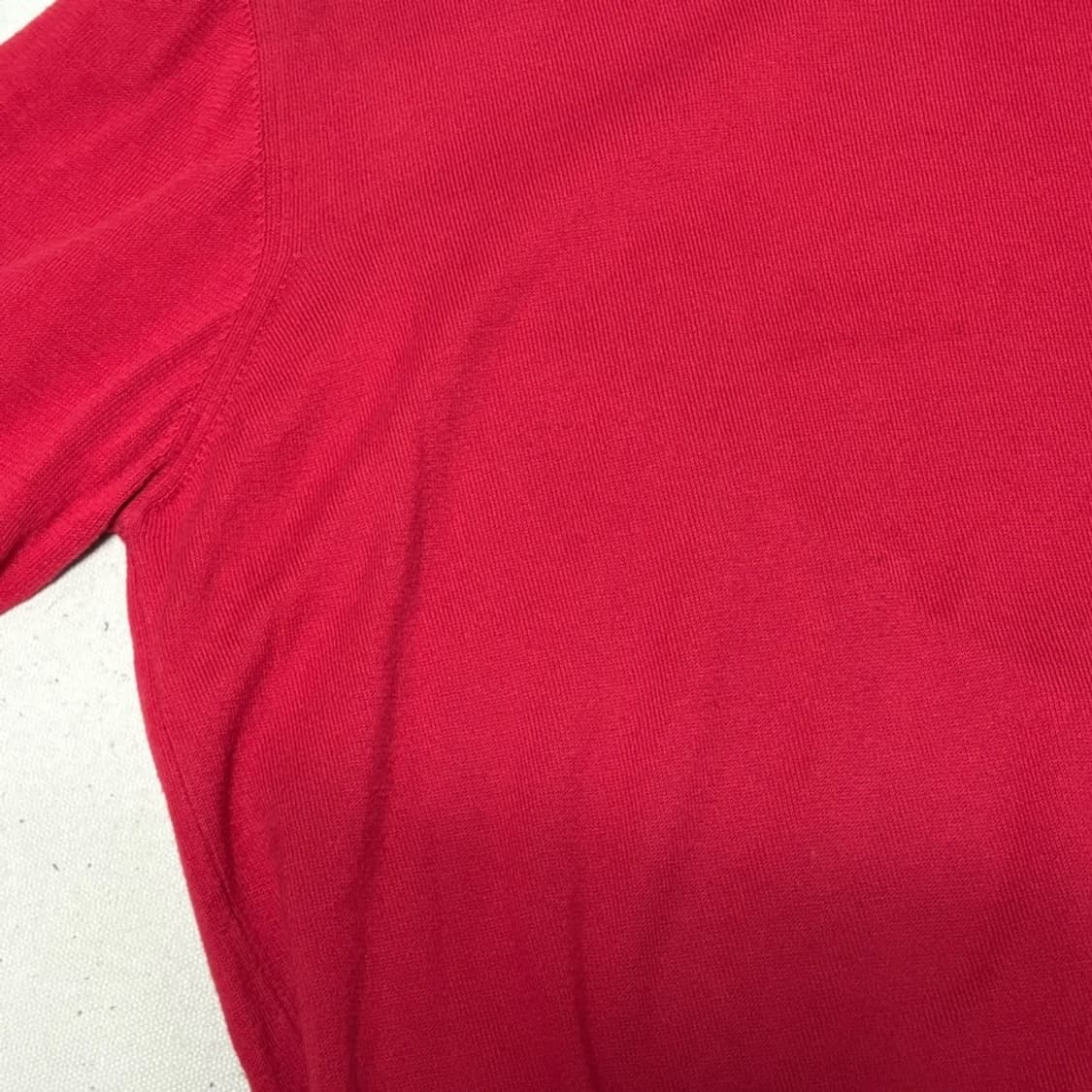 L 버버리 레드 코튼 니트 상품이미지6