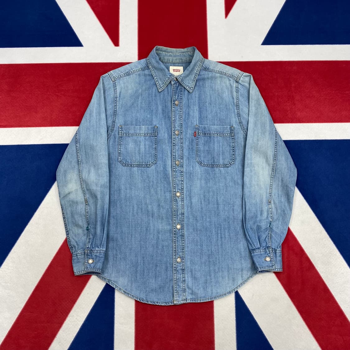 리바이스 데님 셔츠 S 실측 M  상품이미지1