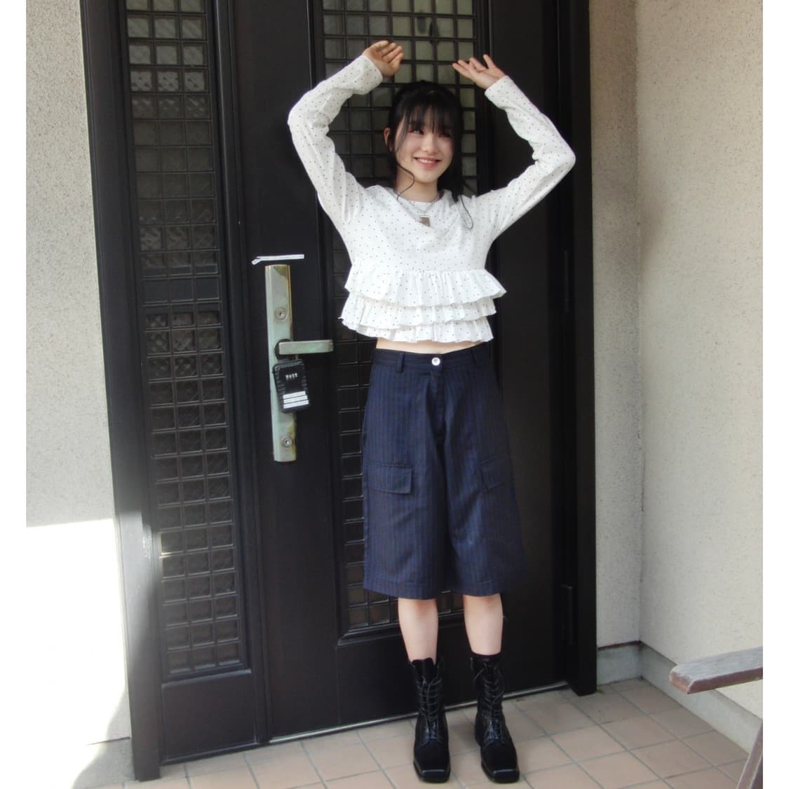 인앤양하모니 프릴 탑 땡땡이 상품이미지2