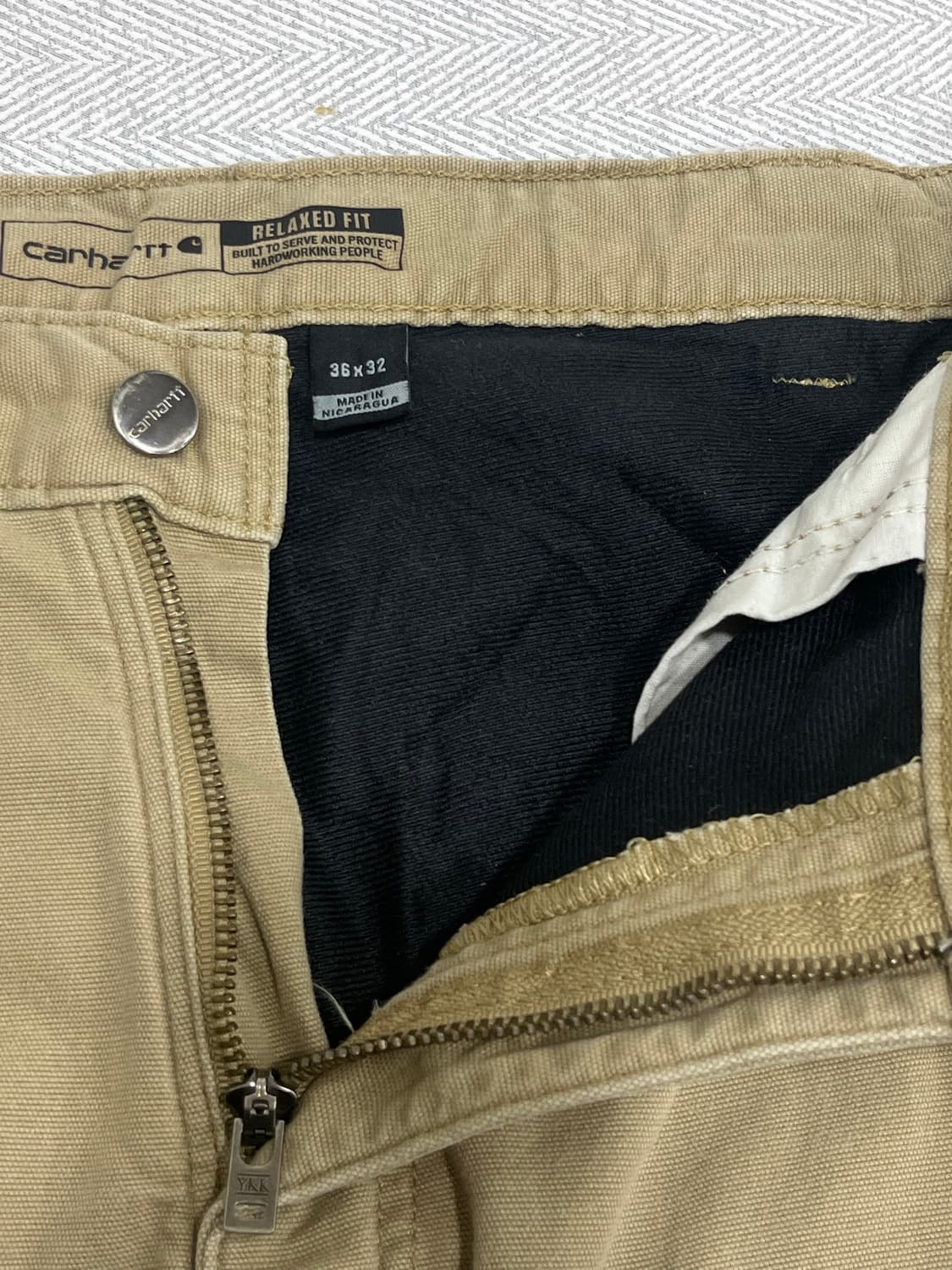 칼하트 기모 카펜터 워크팬츠 36인치 상품이미지7