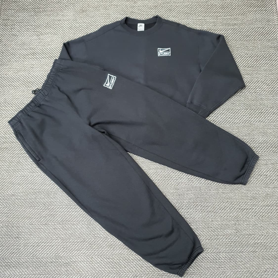 나이키X스투시 NRG 스웨트 셋업 남자105 허리34~35 상품이미지1