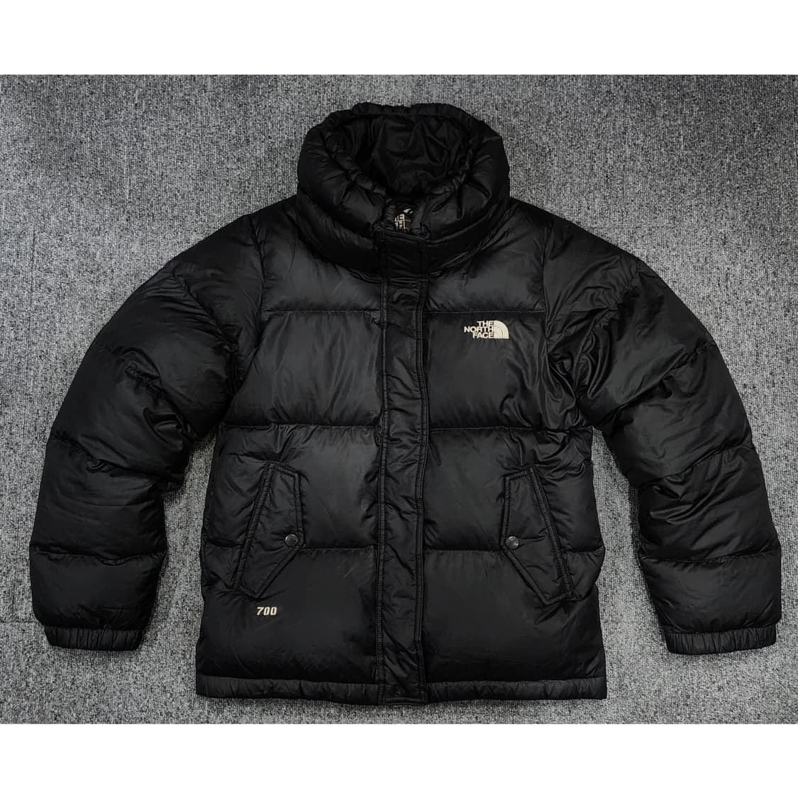 노스페이스 700 구스 패딩 블랙 숏패딩 85(여성M) 상품이미지1