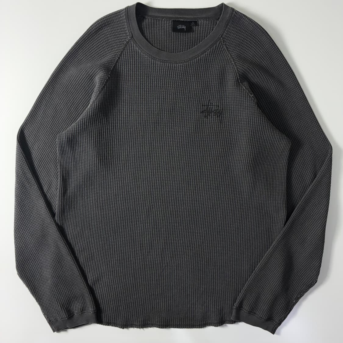 Stussy  스투시 래글런 써멀 롱슬리브 크루 워시드 니트  상품이미지4