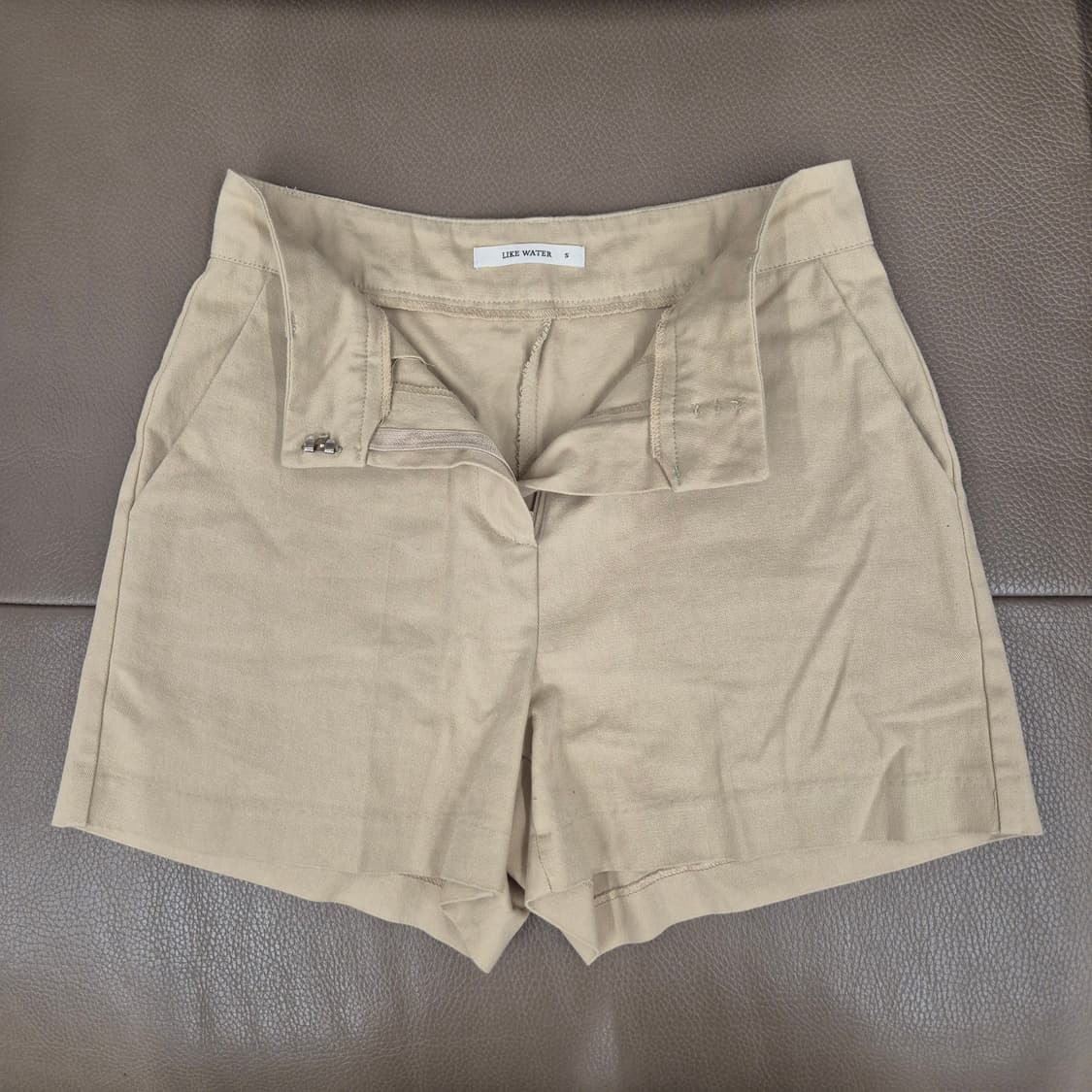 베이지색 반바지 숏팬츠 S 상품이미지3