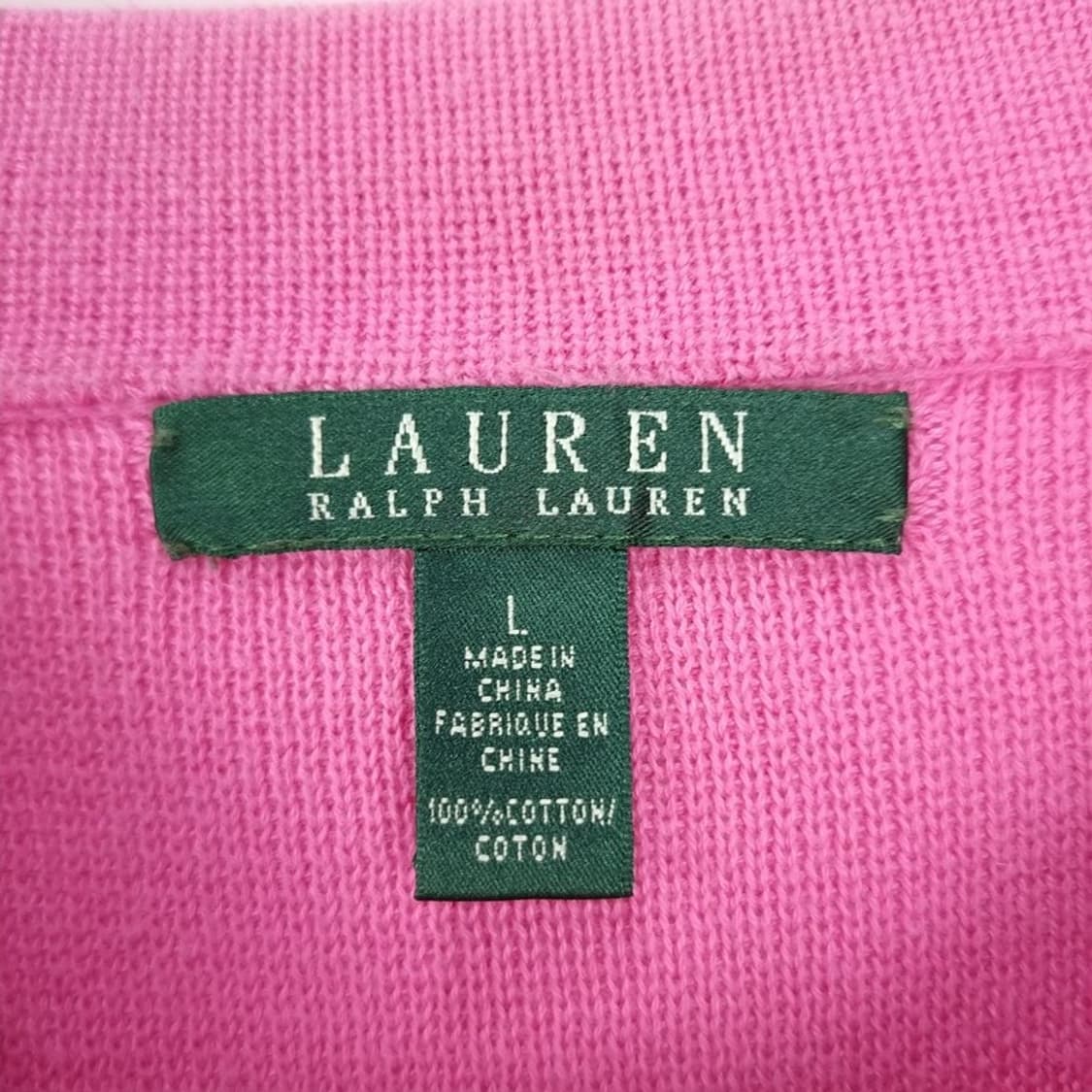 폴로 랄프로렌 니트 집업 바이커 가디건 핑크 M16410 상품이미지7