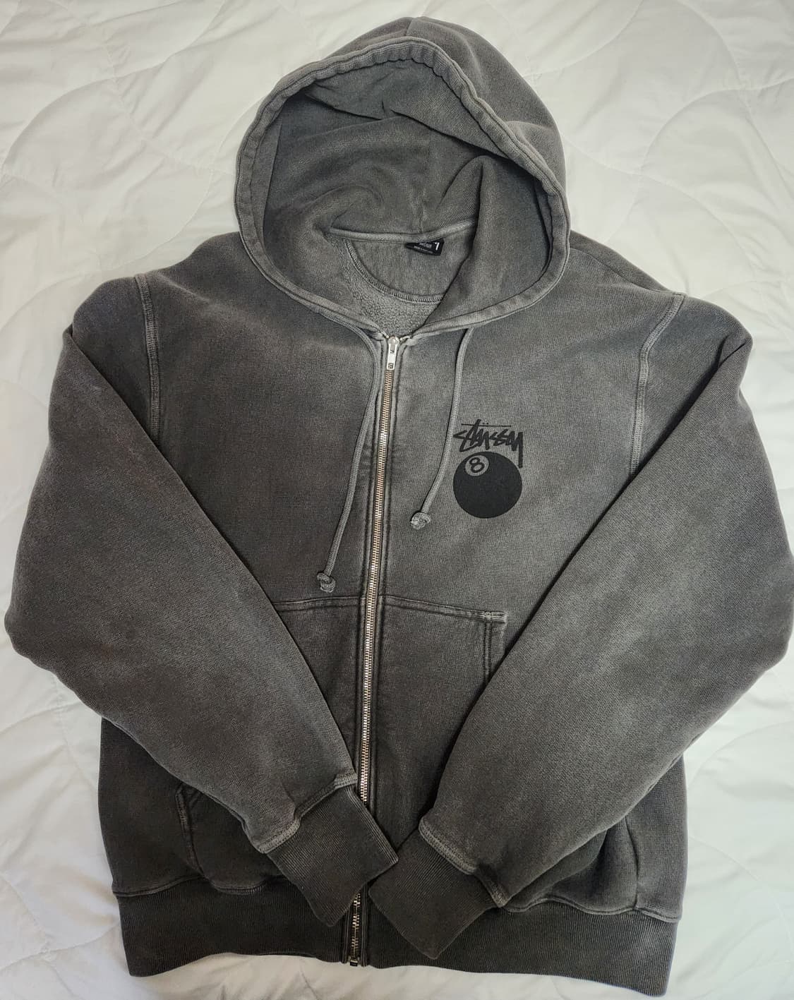 스투시 피그먼트 8볼 후드집업 M 상품이미지4