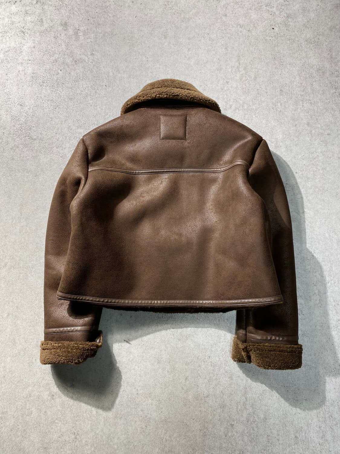 [S] ZARA 자라 브라운 크롭 무스탕 자켓 상품이미지6