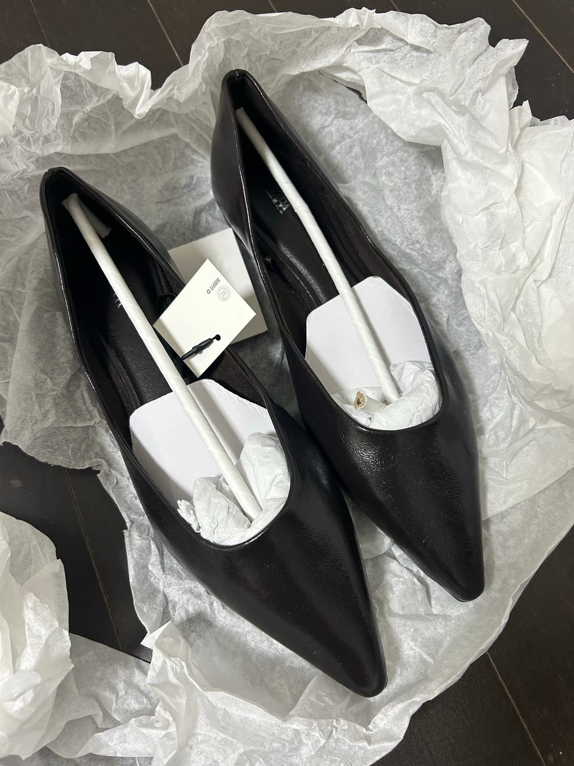 자라 포인트토 심플 로우 플랫슈즈 36 상품이미지3