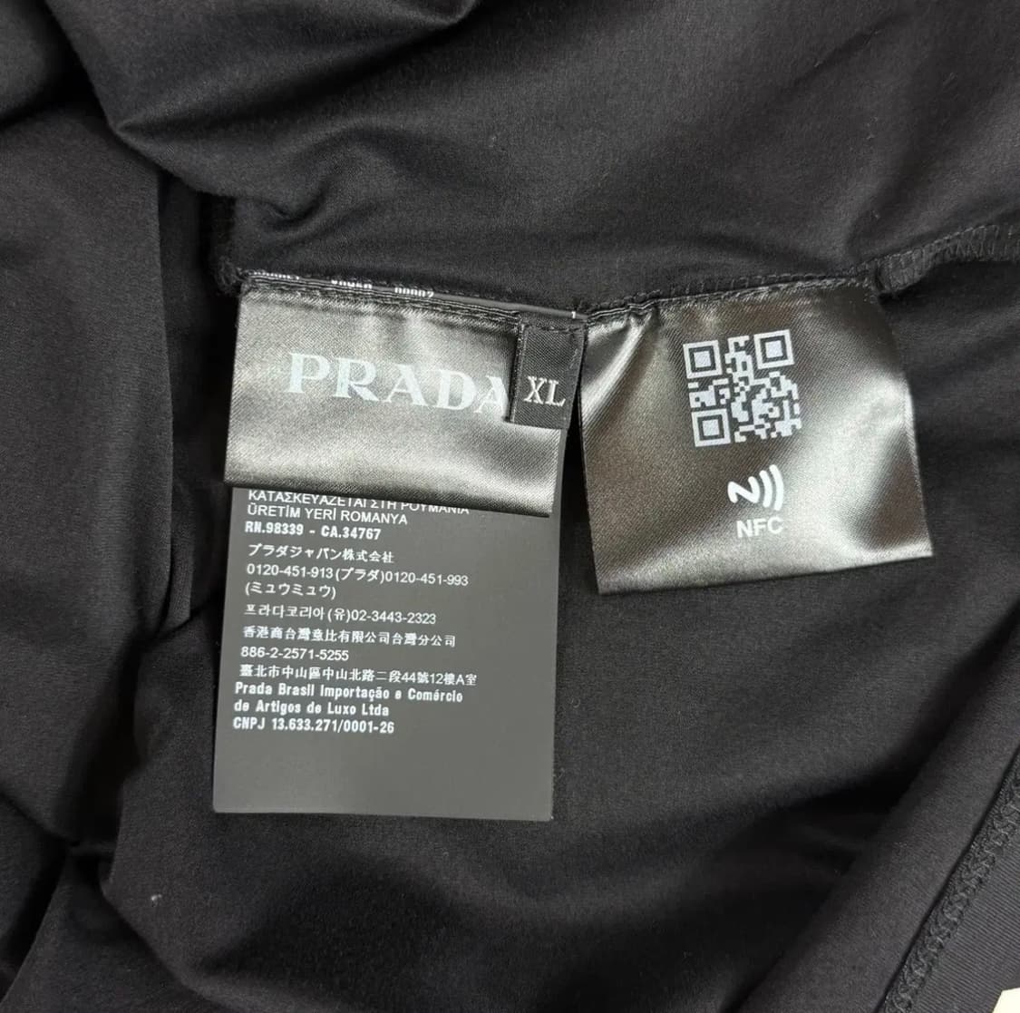 프라다 스트레치 미니 로고 반팔 상품이미지5