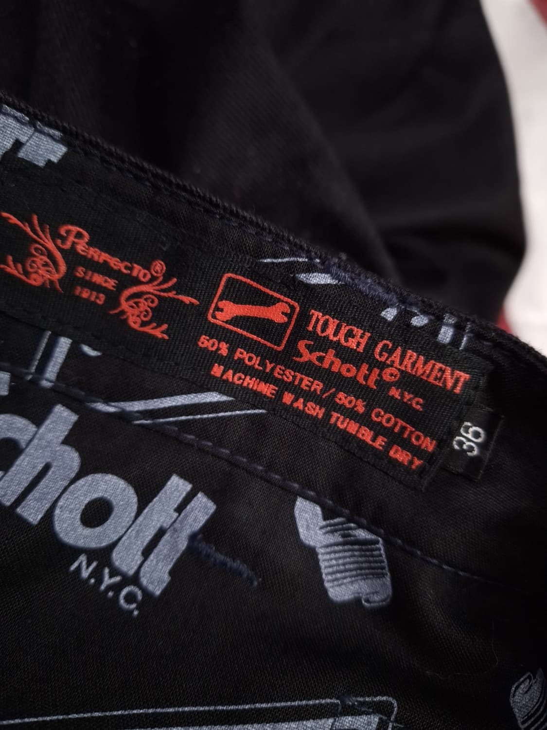 새제품 일본판 오리지날  쇼트사 Schott NYC 블랙 워크팬츠 상품이미지8