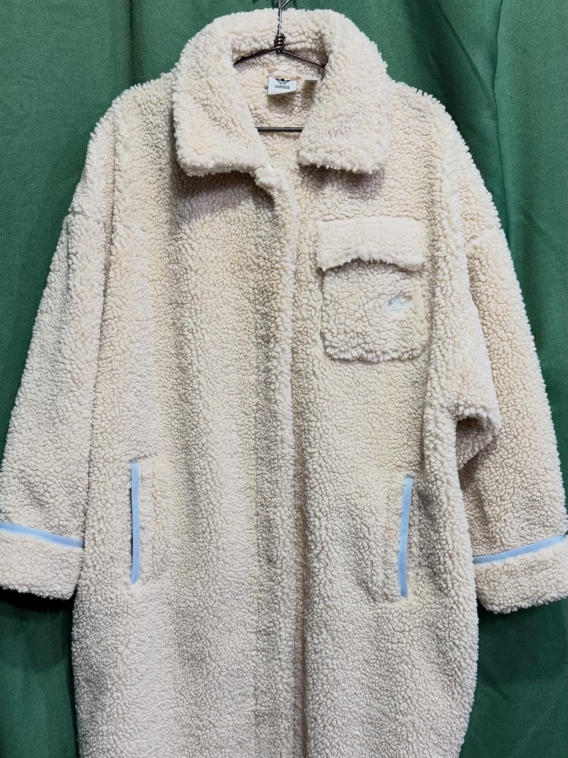 아디다스 코지 쉐르파 롱플리스 코트 S/90 상품이미지1