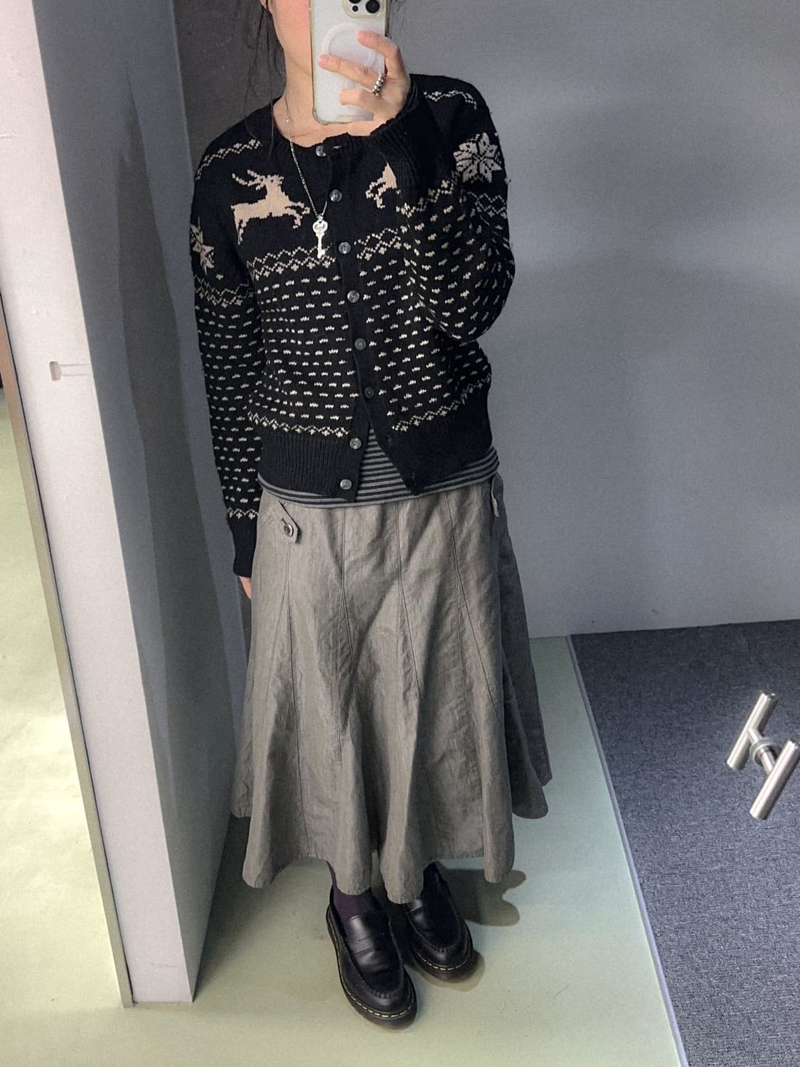 black deer knit cardigan 상품이미지4