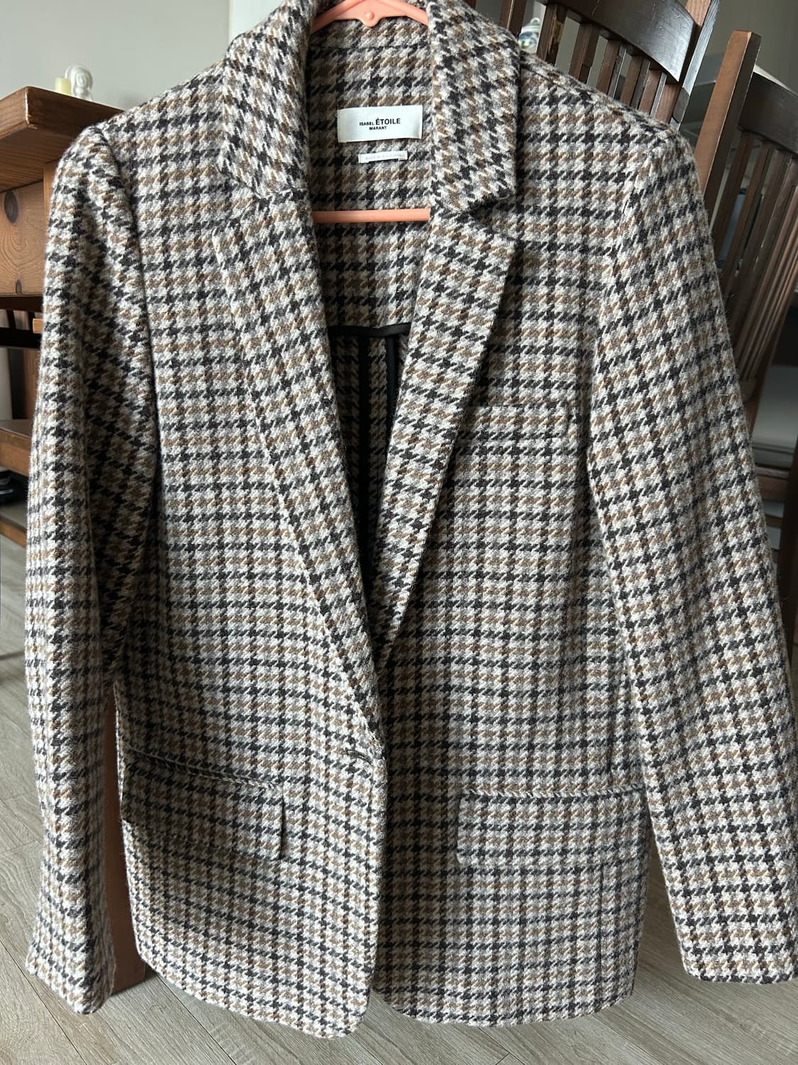 (착샷o)이자벨마랑 샤를리 체크 울 자켓 34 상품이미지1