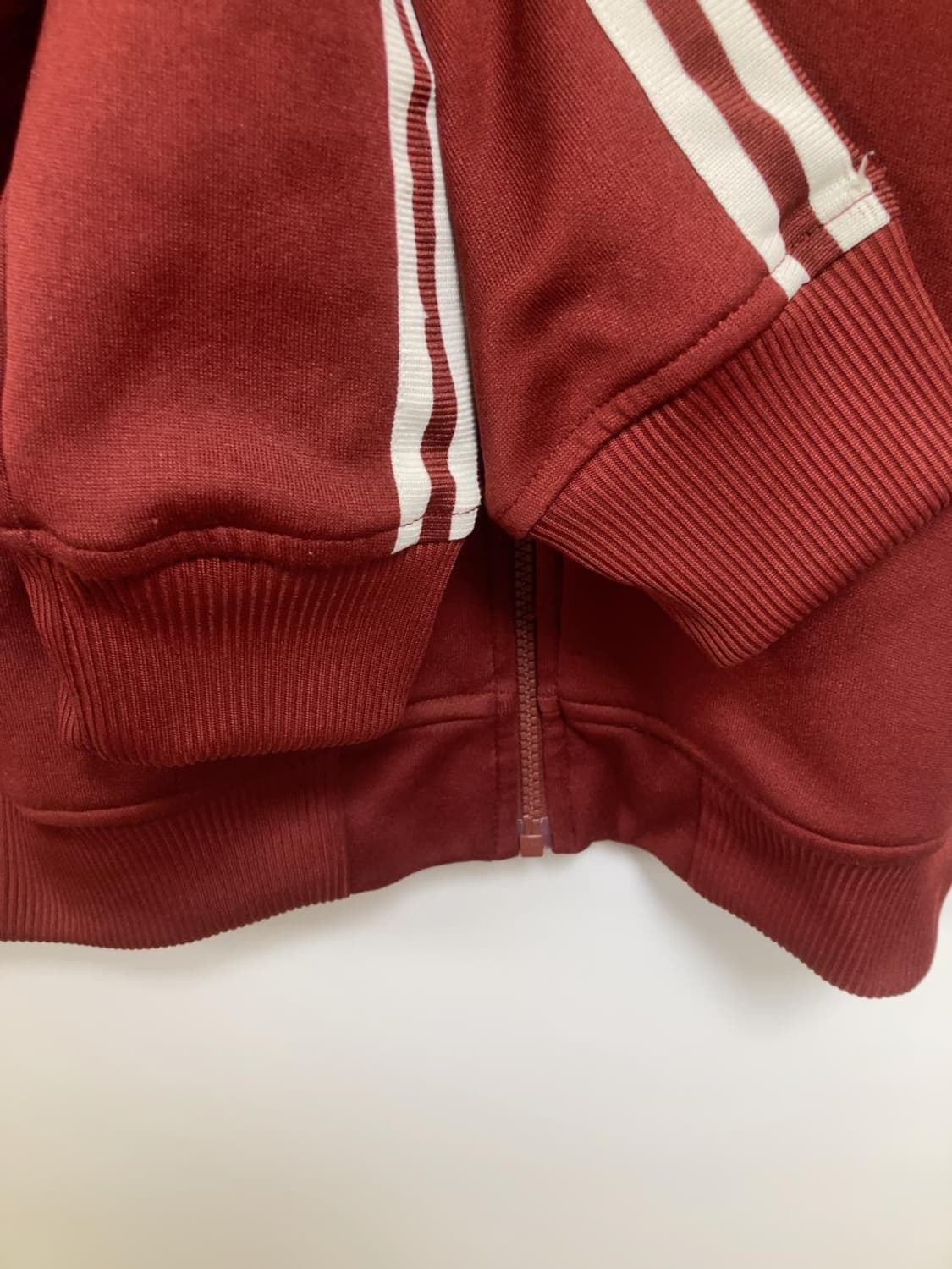 아디다스 버건디 후드 집업 자켓 와인 져지 트랙탑 집업 상품이미지4