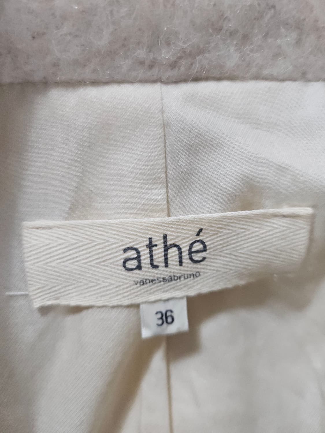 아떼 바네사브루르노 떡볶이 코트 아이보리 36 상품이미지2