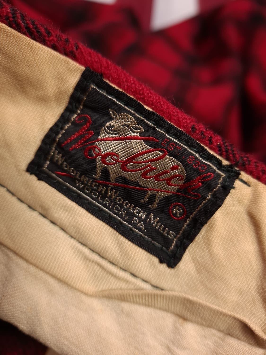 특A 오리지날 60's  울리치 울 버팔로 체크 헌팅 바지 상품이미지5