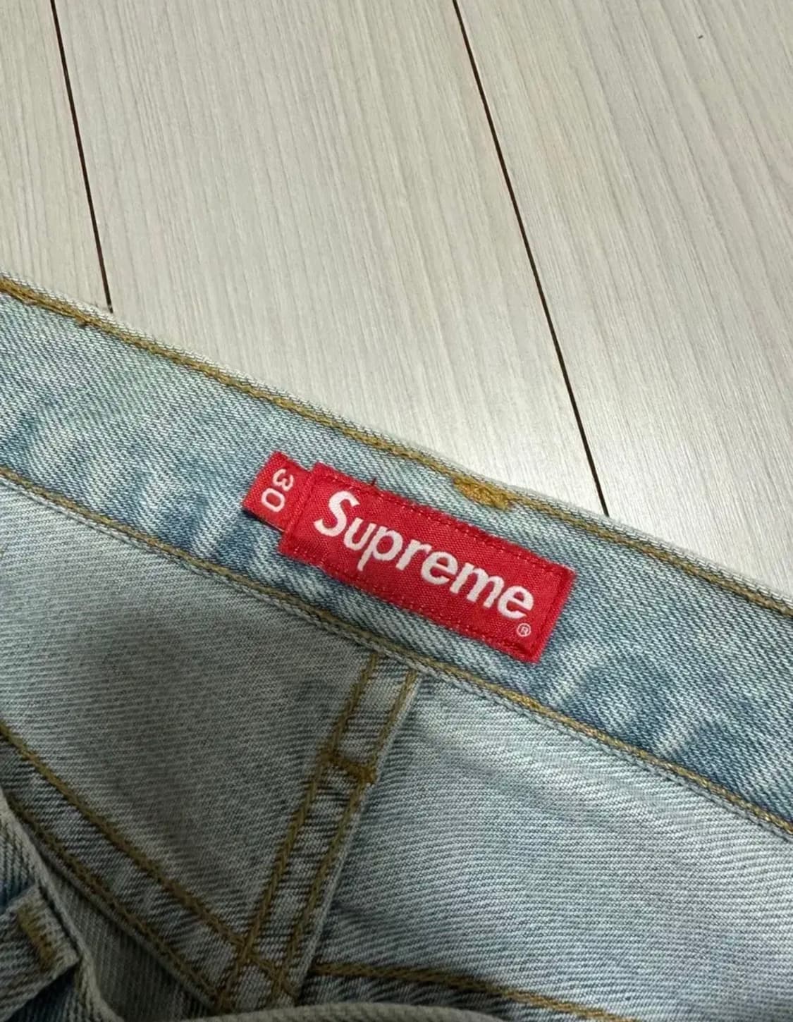 슈프림 연청 데님 팬츠 바지 30 상품이미지3