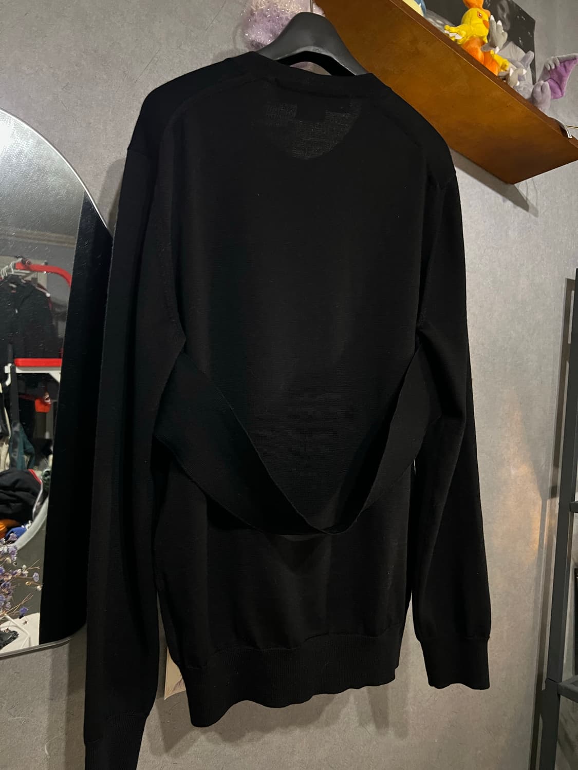 꼼데가르송 옴므플러스 본디지 가디건 블랙 상품이미지3