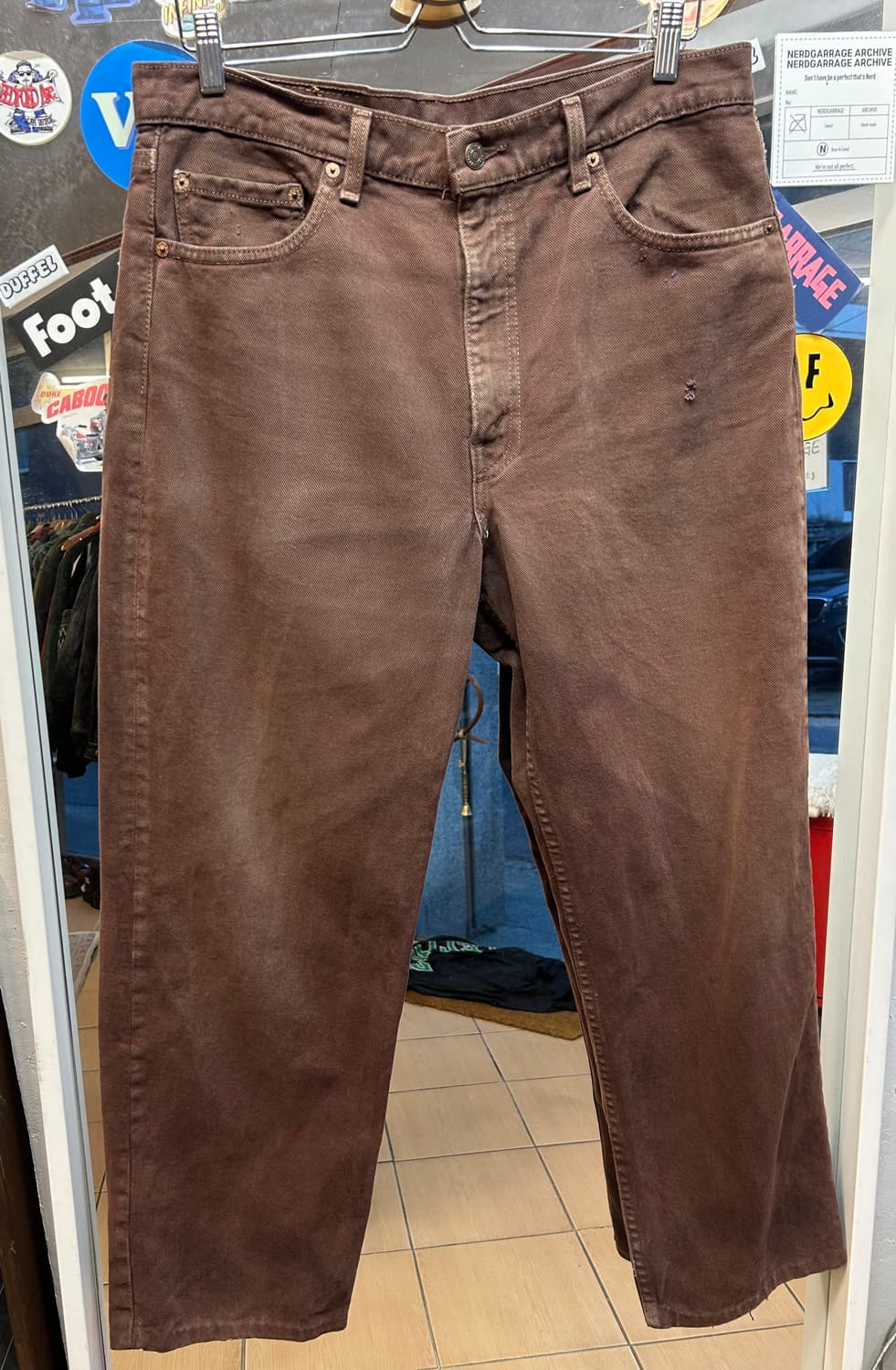 90’s USA 리바이스555 브라운컬러진 36in 상품이미지1