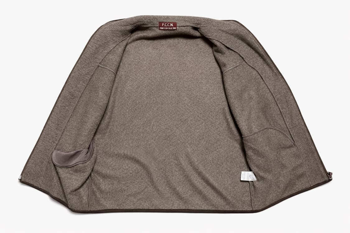 JPN 00s 일본 빈티지 Y2K 올드스쿨 브라운 니트 집업 플리스 자켓 상품이미지3