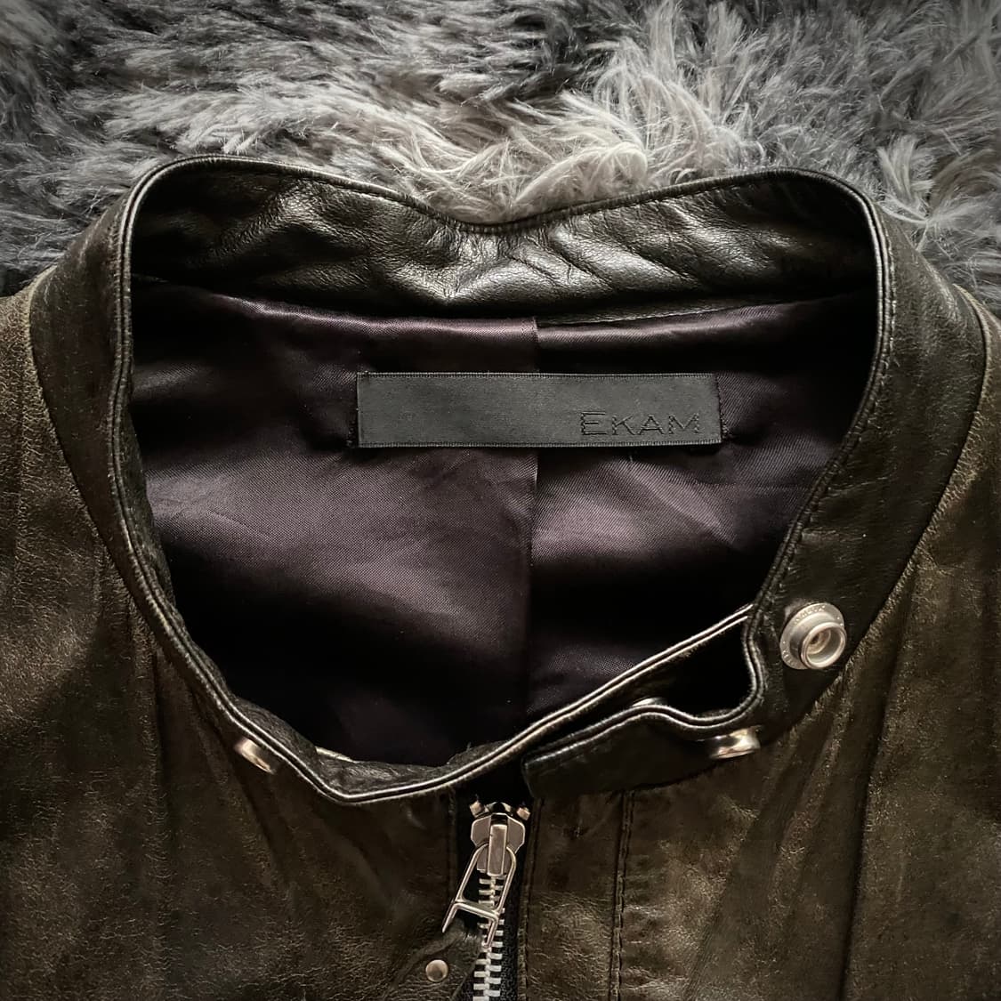 (최종 가격 인하)EKAM Double-Zip Leather Jacket 상품이미지8